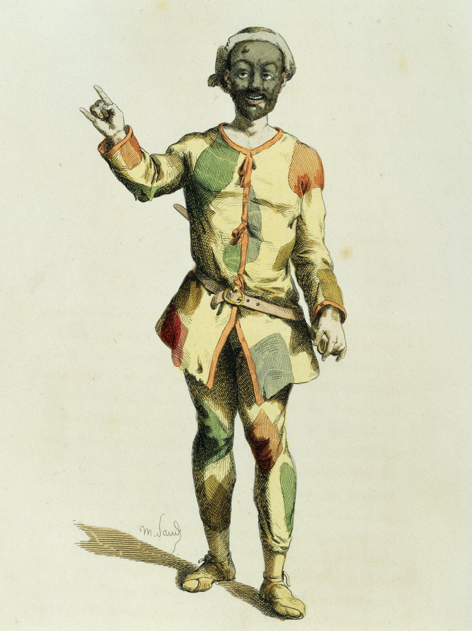 Harlekin im Jahr 1570 von Maurice Sand