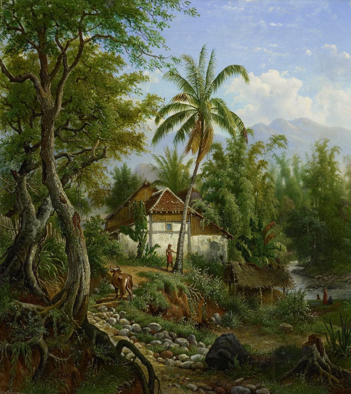 Indische Landschaft von Maurits E.H.R. van den Kerkhoff