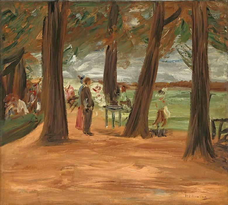 Biergarten - Restaurationsgarten von Max Liebermann