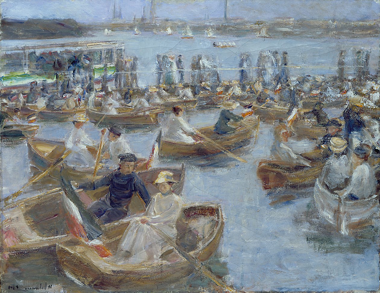 Abend im Uhlenhorster Fahrhaus, 1910 von Max Liebermann