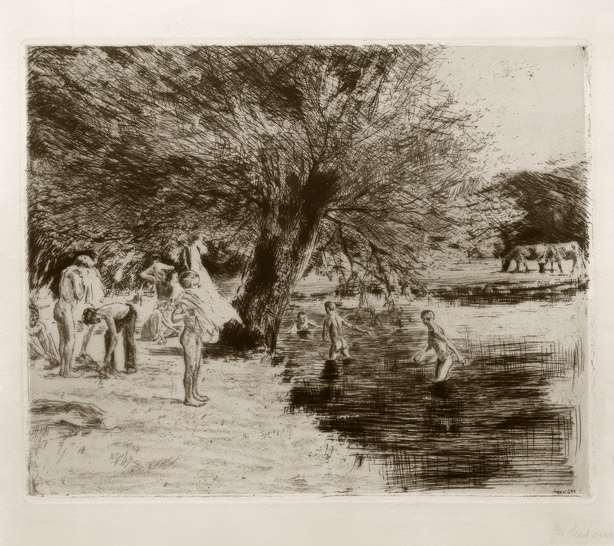 M. Liebermann, Badende Knaben von Max Liebermann