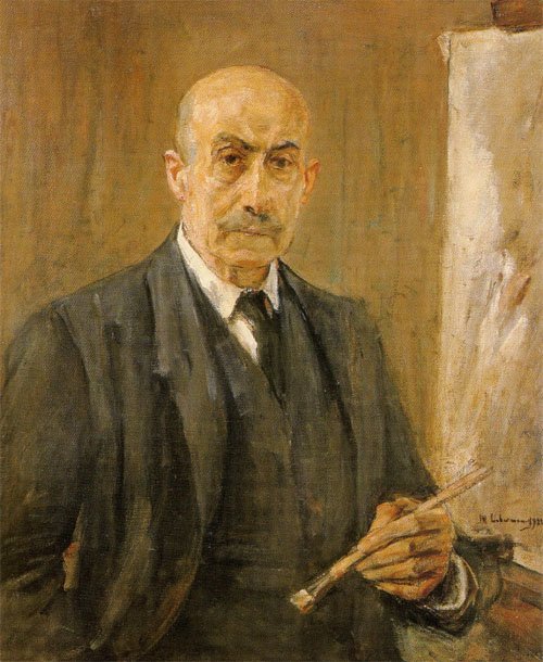 Selbstbildnis mit Palette von Max Liebermann