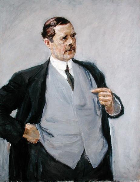 Der Architekt, Peter Behrens (1869-1940), 1913 von Max Liebermann