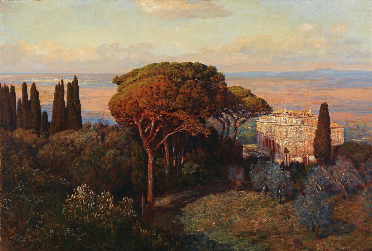 Blick auf die Villa Falconieri von Max Roeder