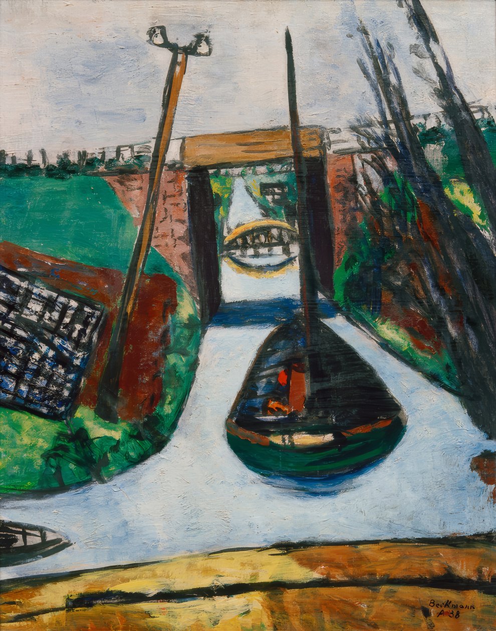 Am Damm (Holland). Kanal in Holland von Max Beckmann