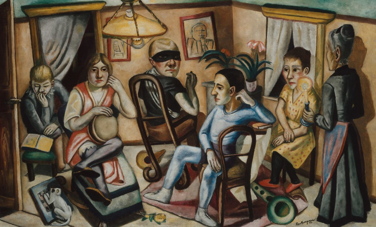 Vor dem Maskenball, 1922 von Max Beckmann