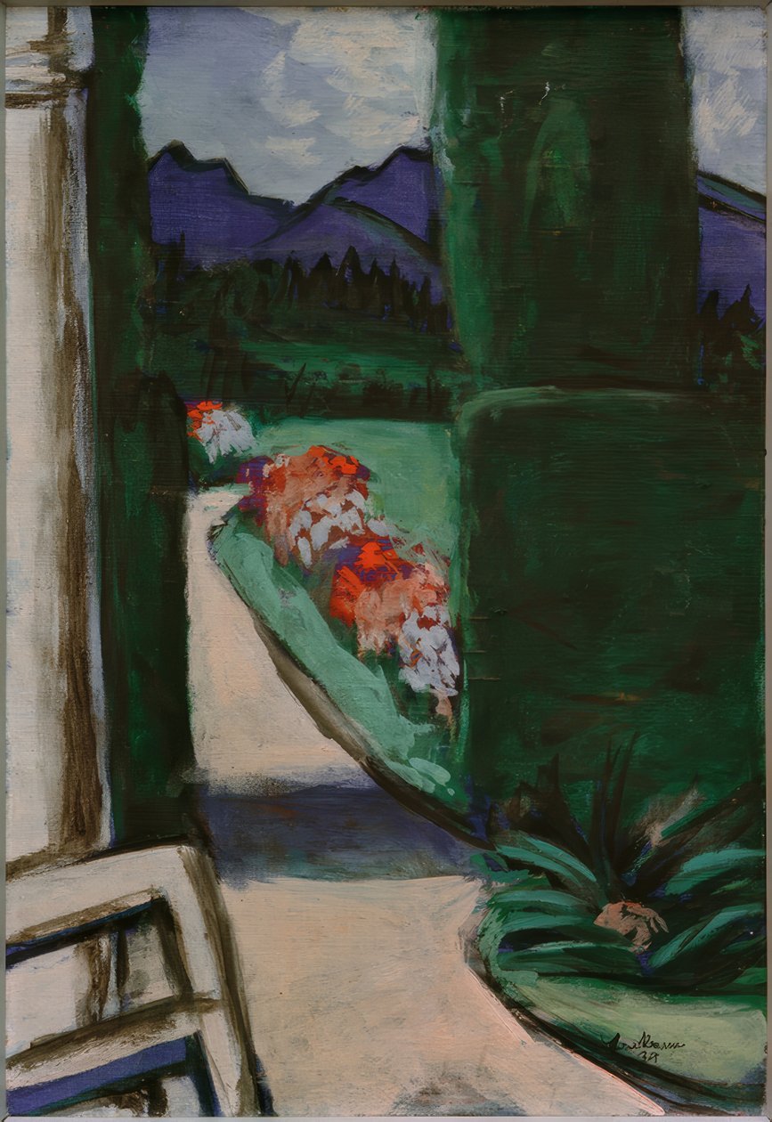Blick aus dem Pavillon. Ohlstadt von Max Beckmann