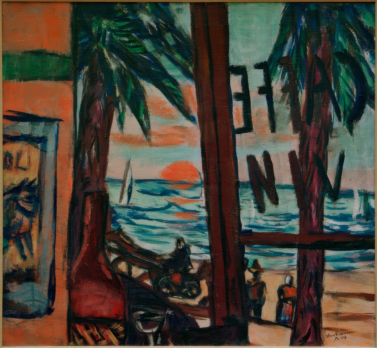 Café Bandol von Max Beckmann