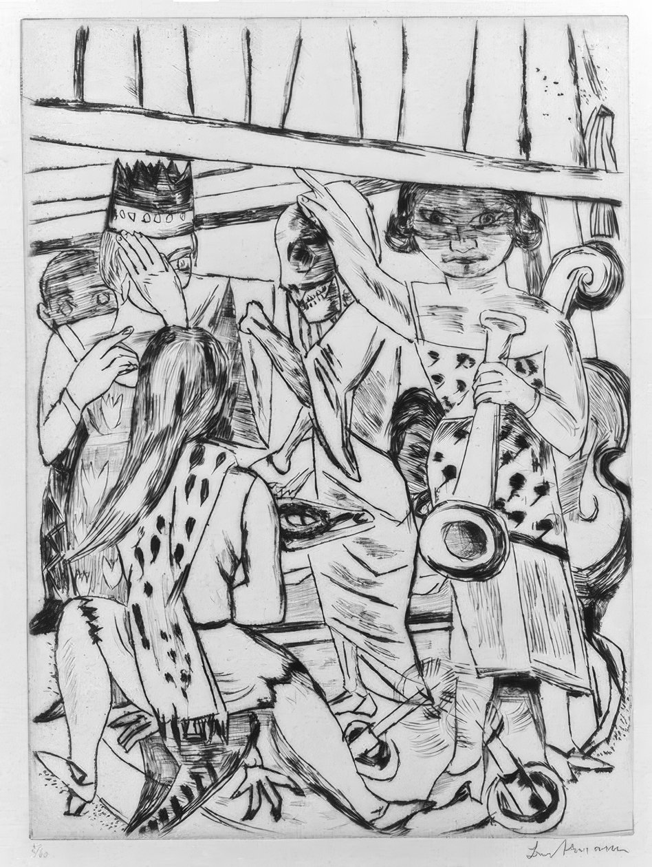 Der Vorhang hebt sich von Max Beckmann