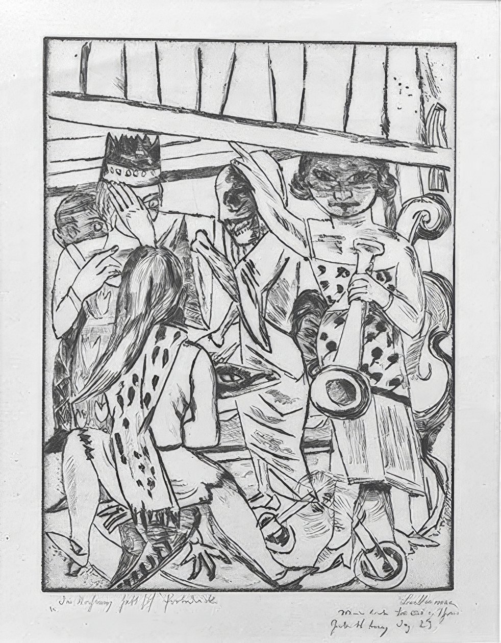 Der Vorhang hebt sich von Max Beckmann