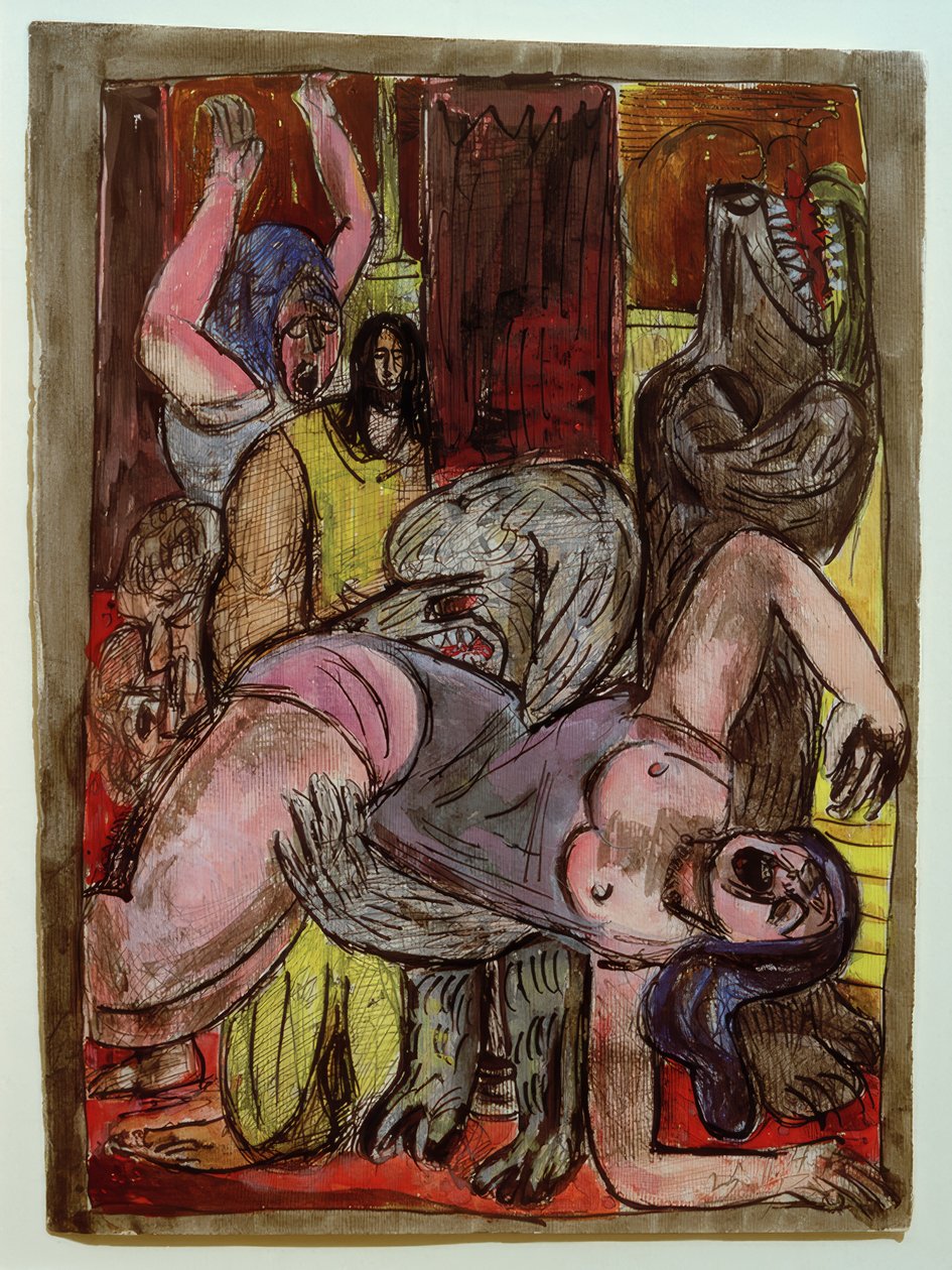 Die Hunde werden größer von Max Beckmann