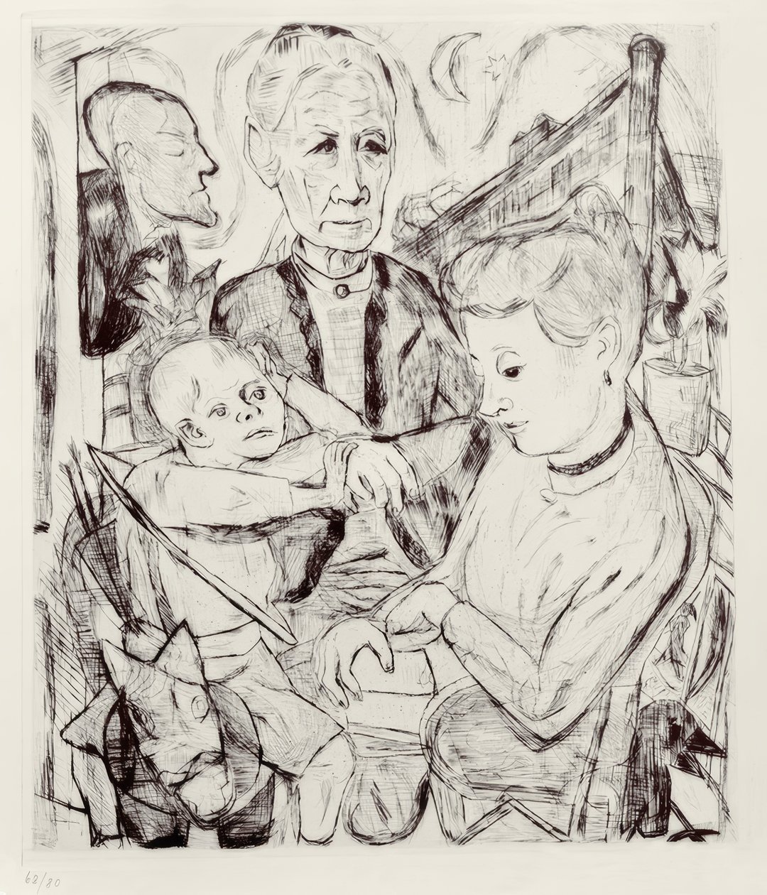 Familienszene von Max Beckmann