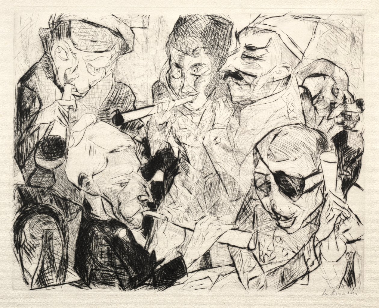 Frohes neues Jahr 1917 von Max Beckmann