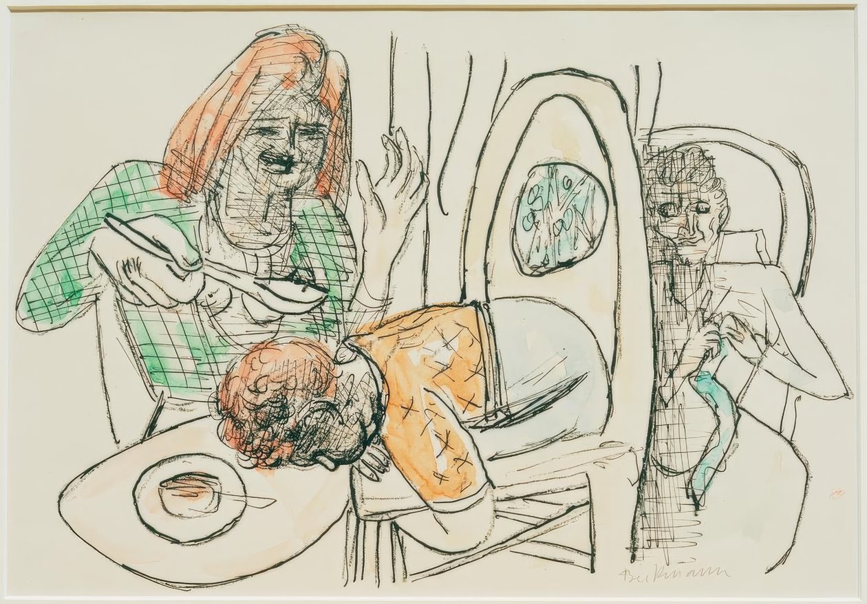 Ich esse meine Suppe nicht von Max Beckmann