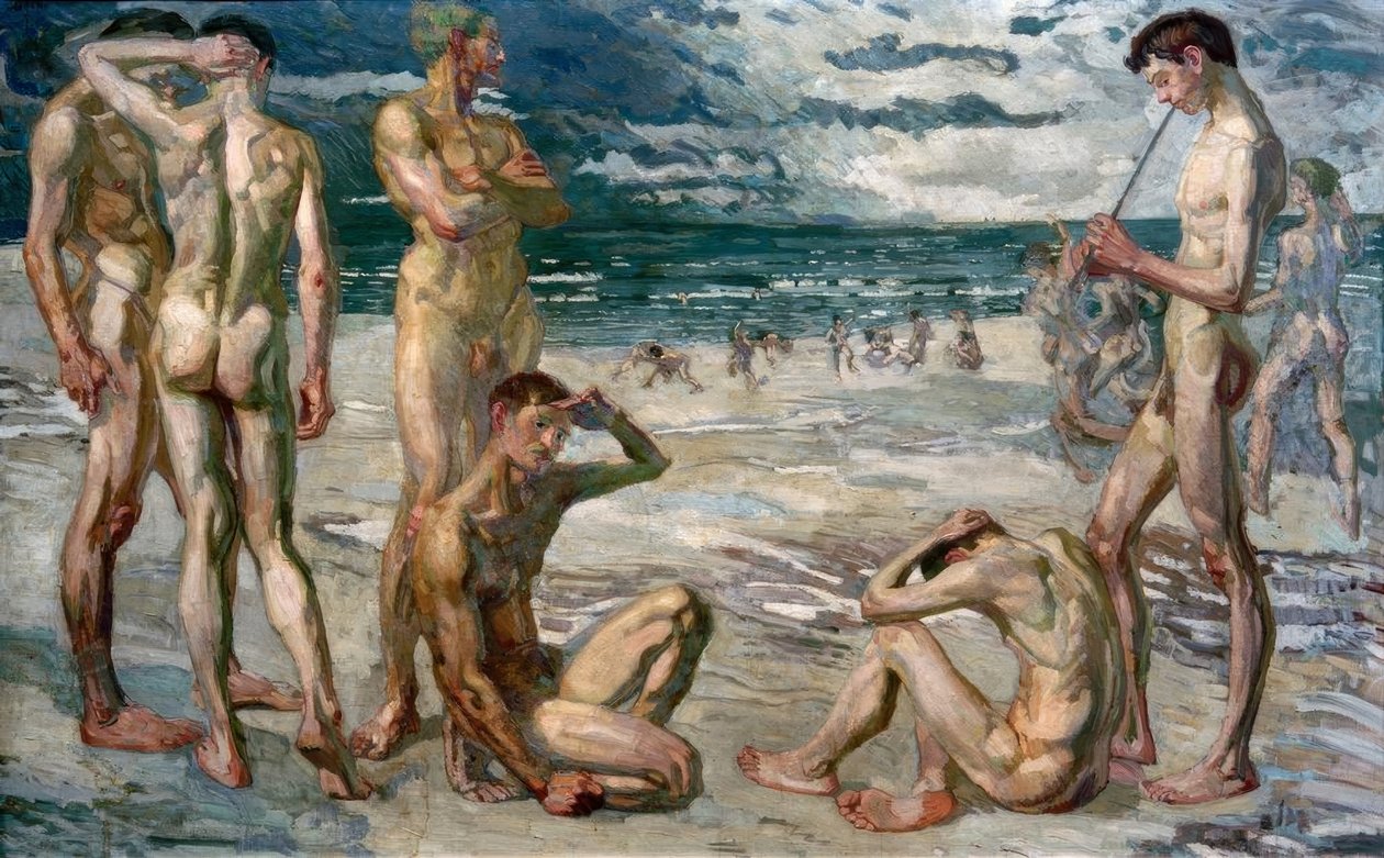 Junge Männer am Meer von Max Beckmann