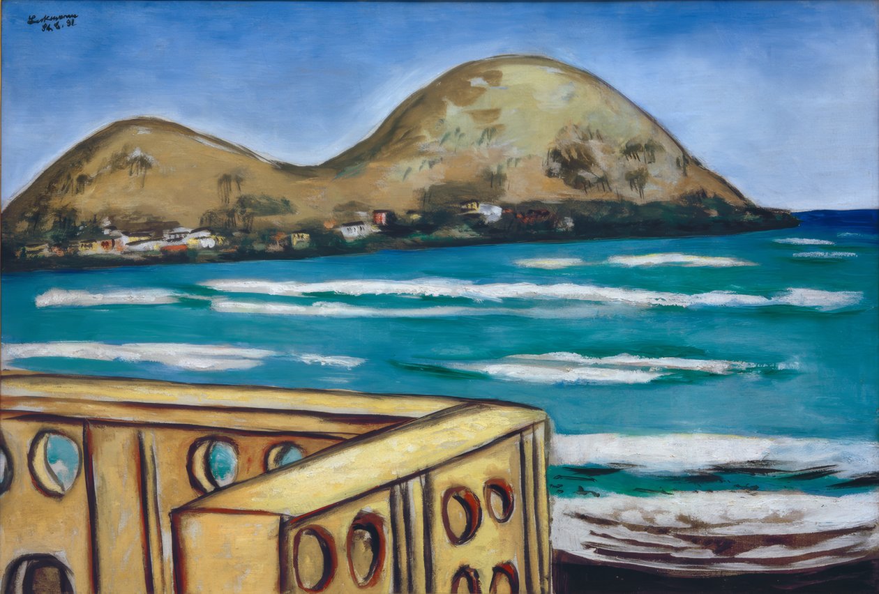 Landschaft bei Saint-Cyr-sur-Mer von Max Beckmann