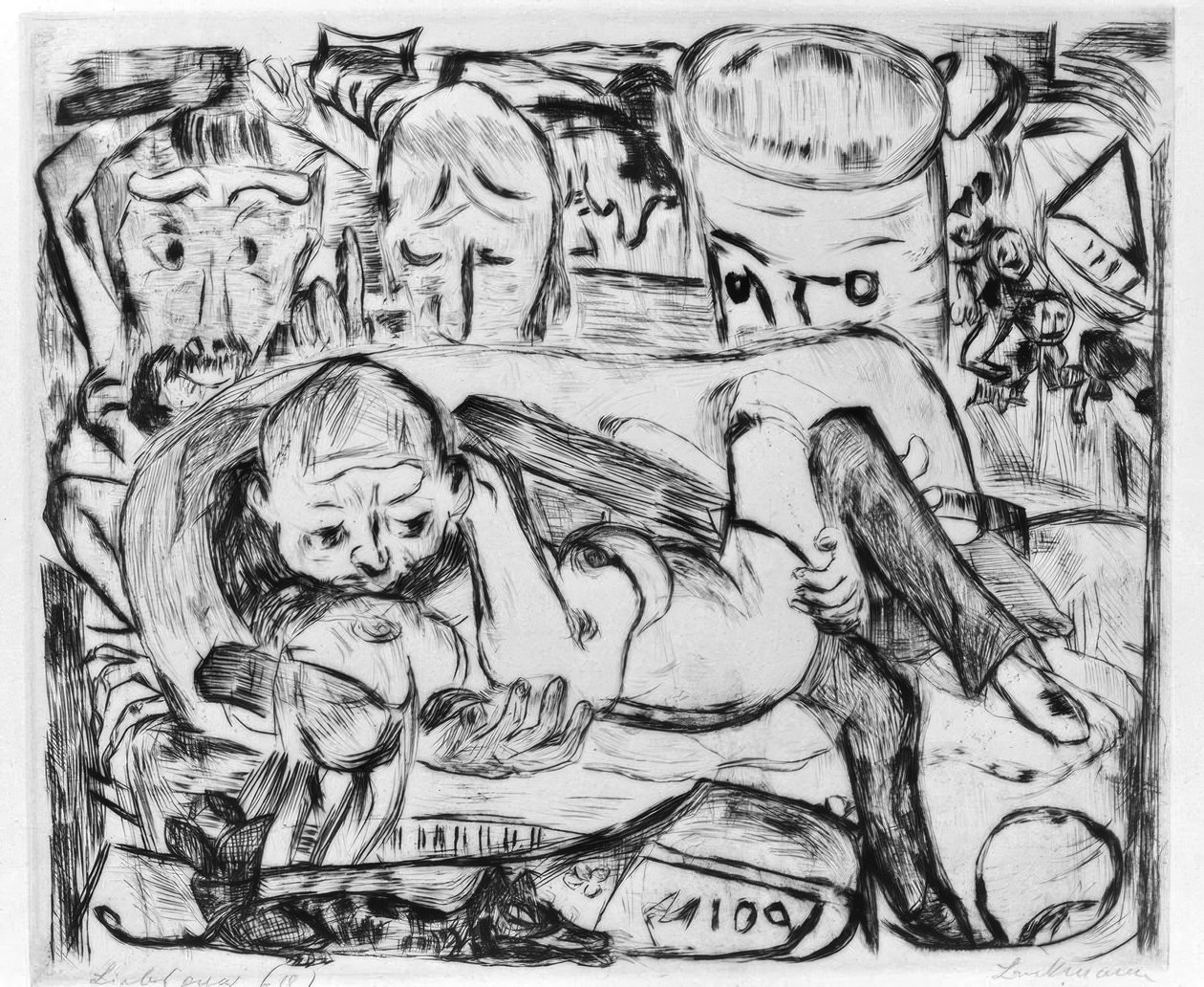 Liebespaar II von Max Beckmann