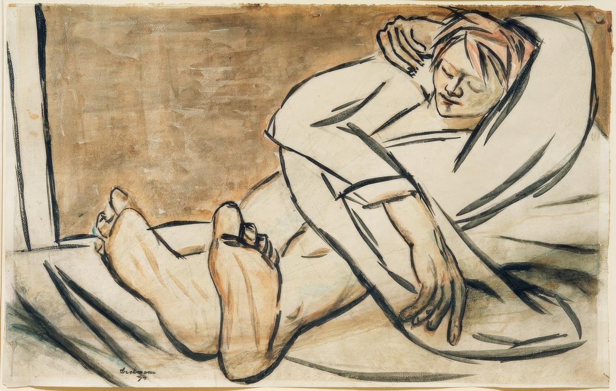 Peter, liegend von Max Beckmann