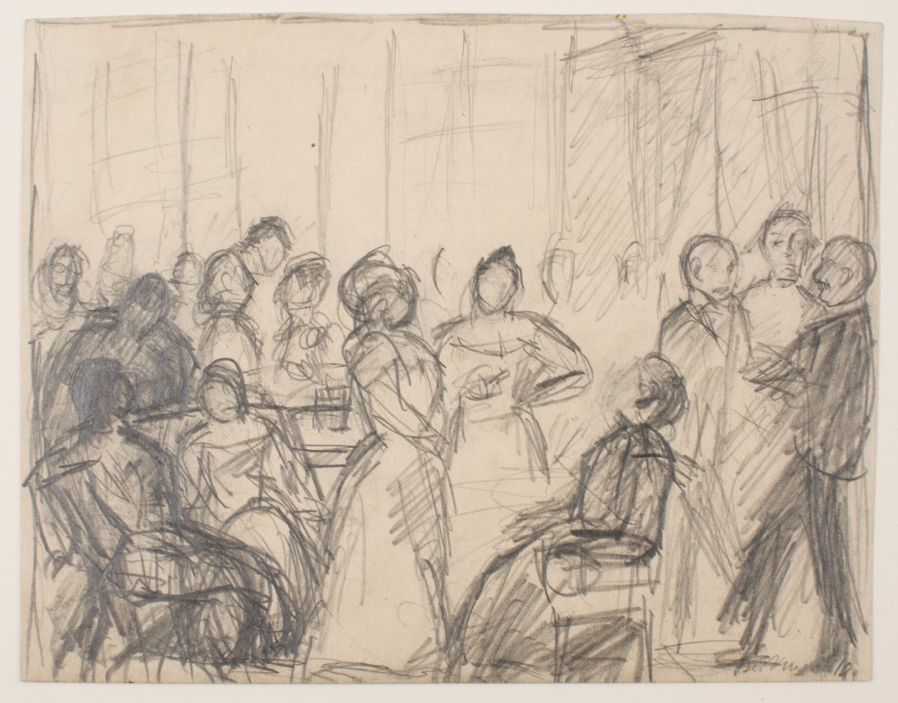 Skizze für Gesellschaftsparty von Max Beckmann
