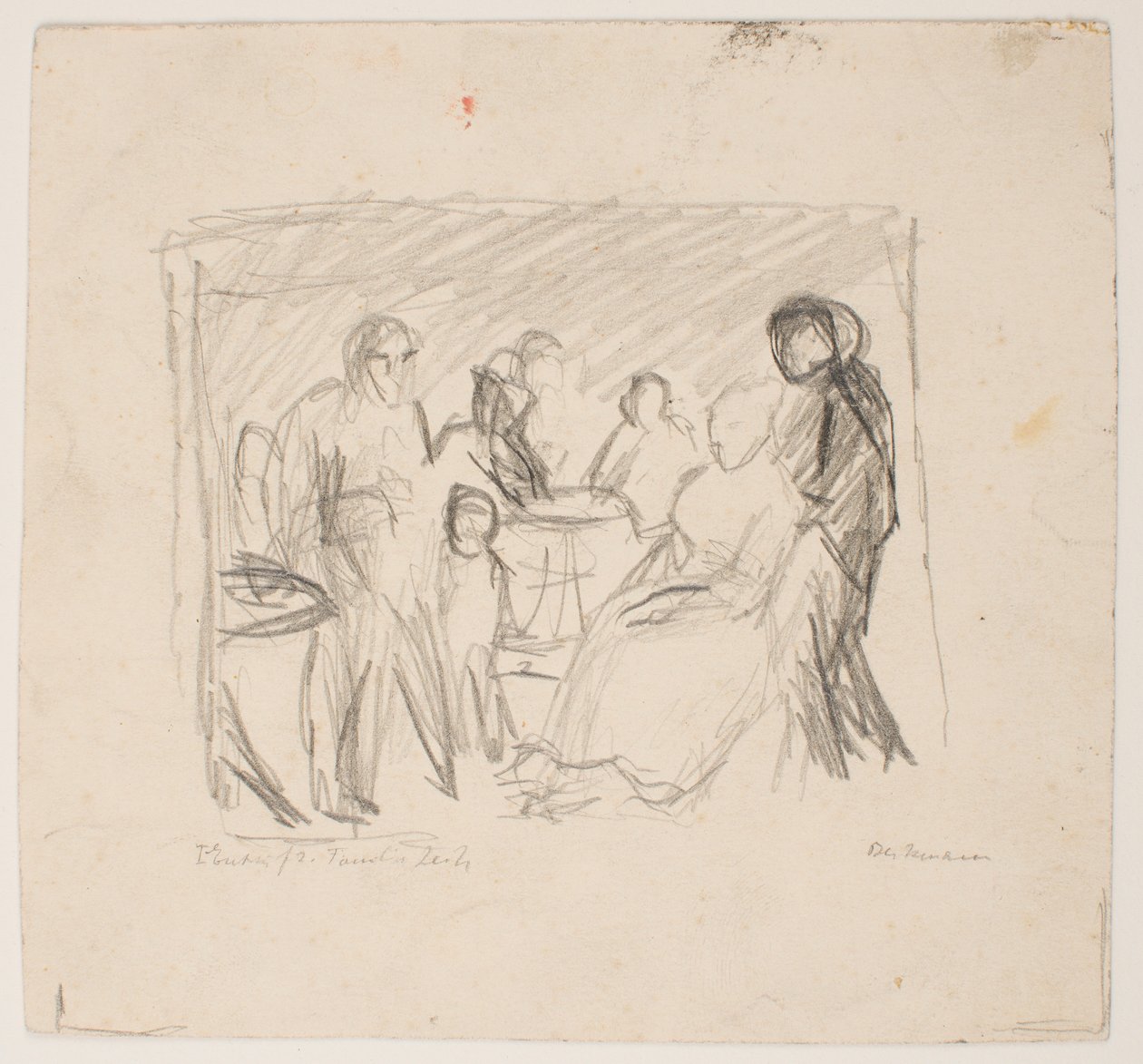 Skizze für die Familie Zech von Max Beckmann