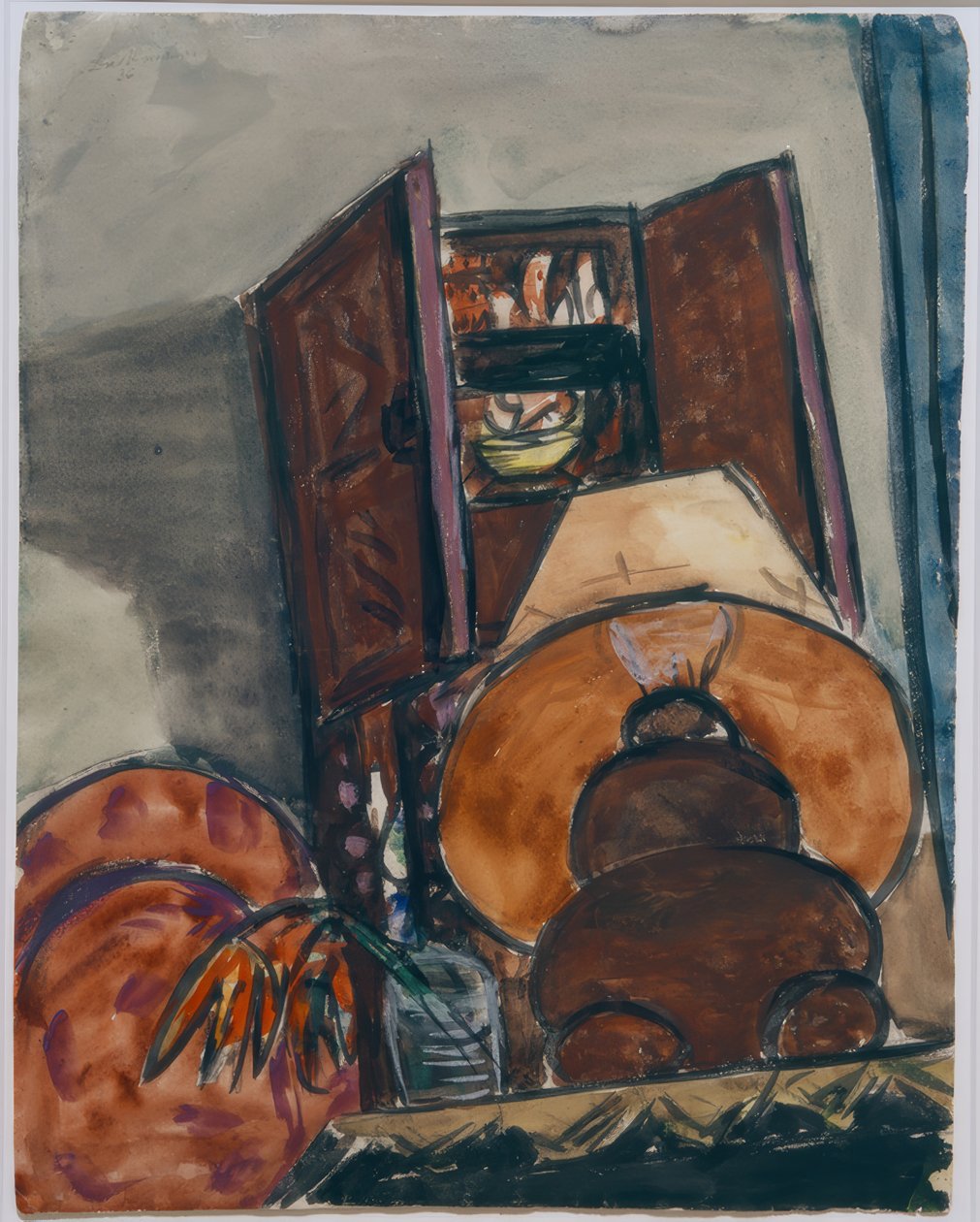 Stilleben mit Lampe von Max Beckmann