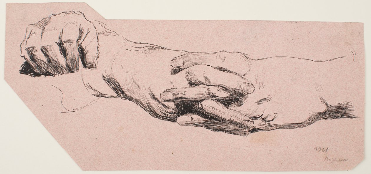 Studie von Händen von Max Beckmann