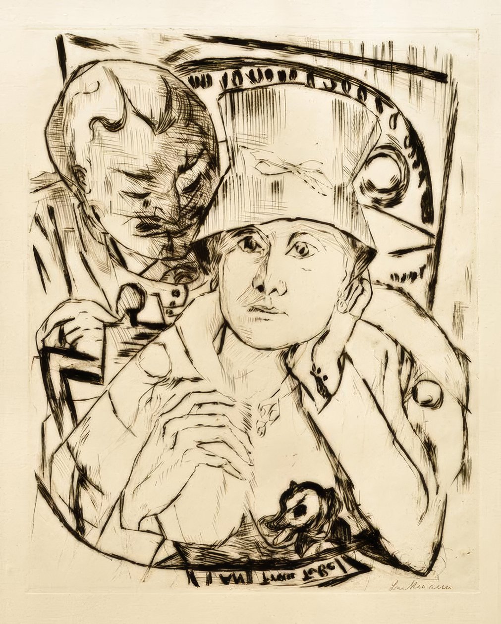 Theaterloge von Max Beckmann