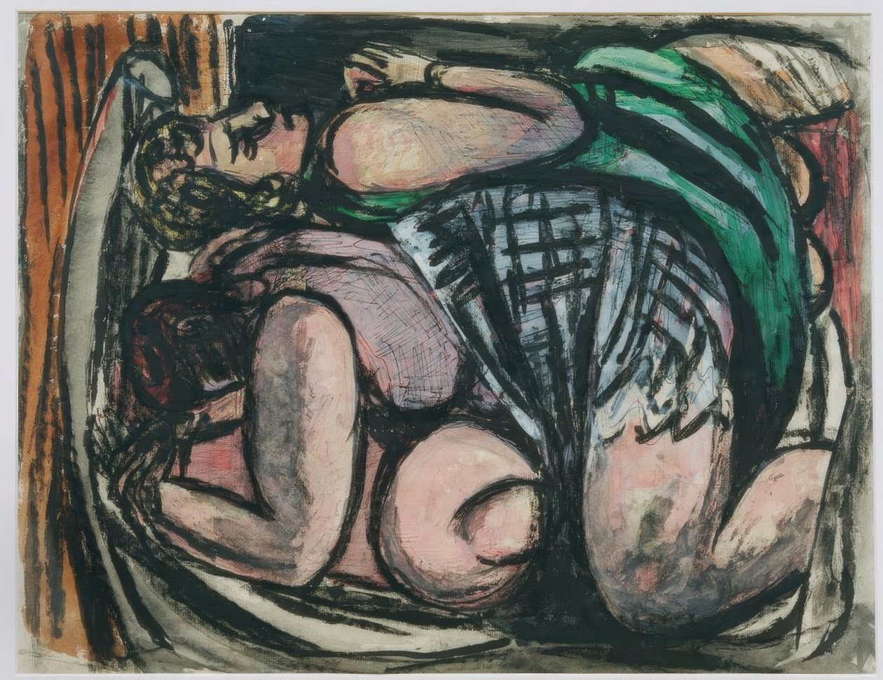 Zwei liegende Frauen von Max Beckmann