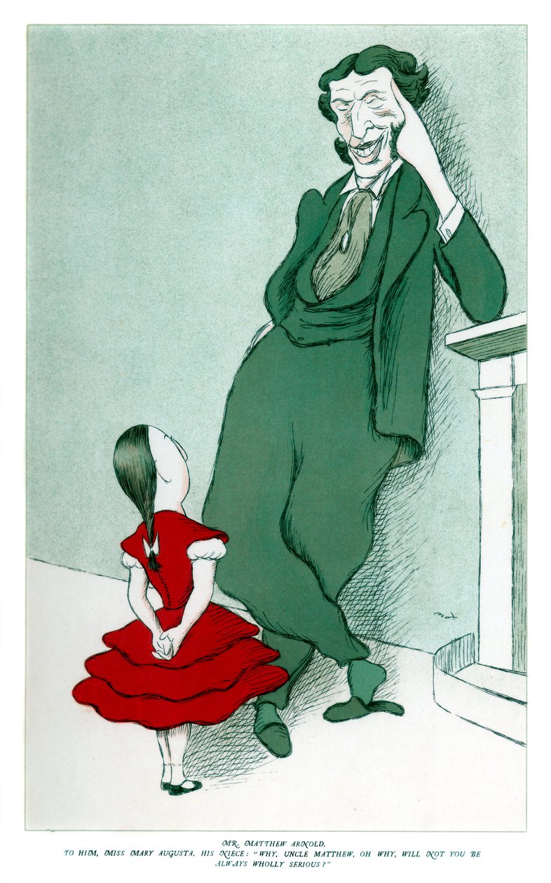 Matthew Arnold 1822-1888 und seine Nichte, 1904 von Henry Maximilian Beerbohm