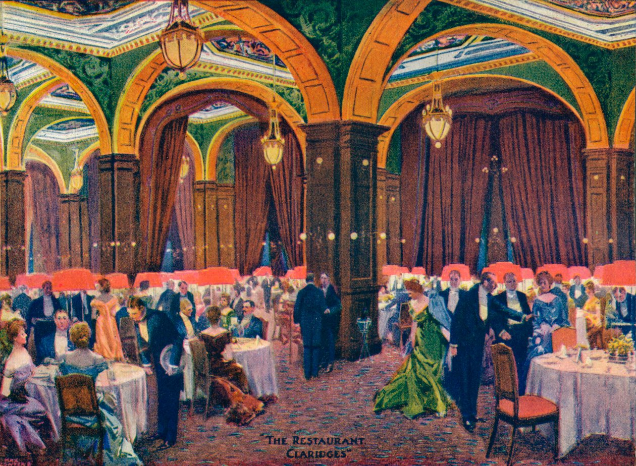 Das Restaurant Claridges, 19. Jahrhundert, 1905 von Max Cowper