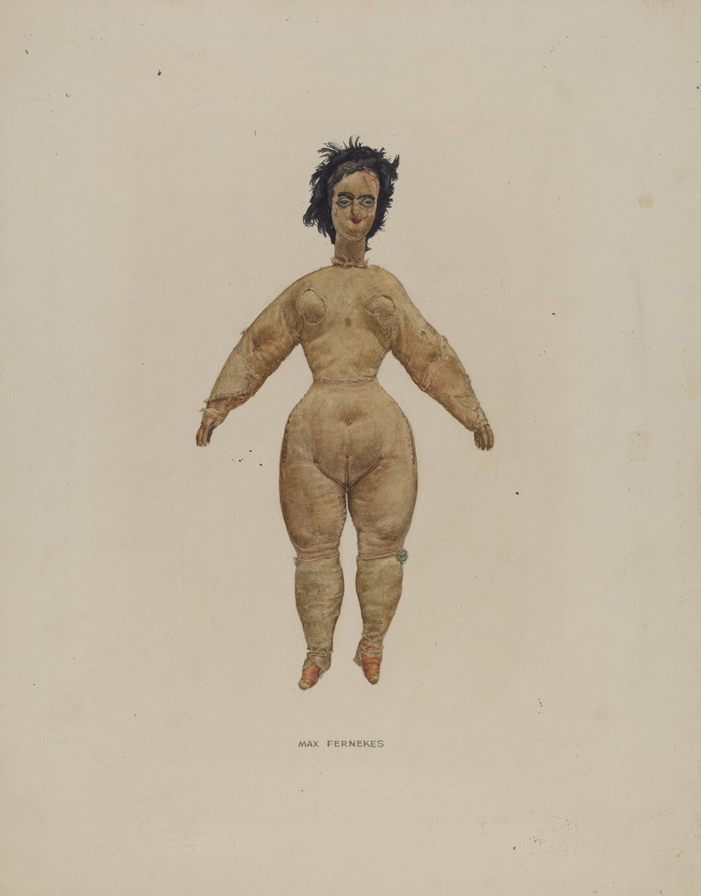 Nackte Puppe, 1935-42 von Max Fernekes