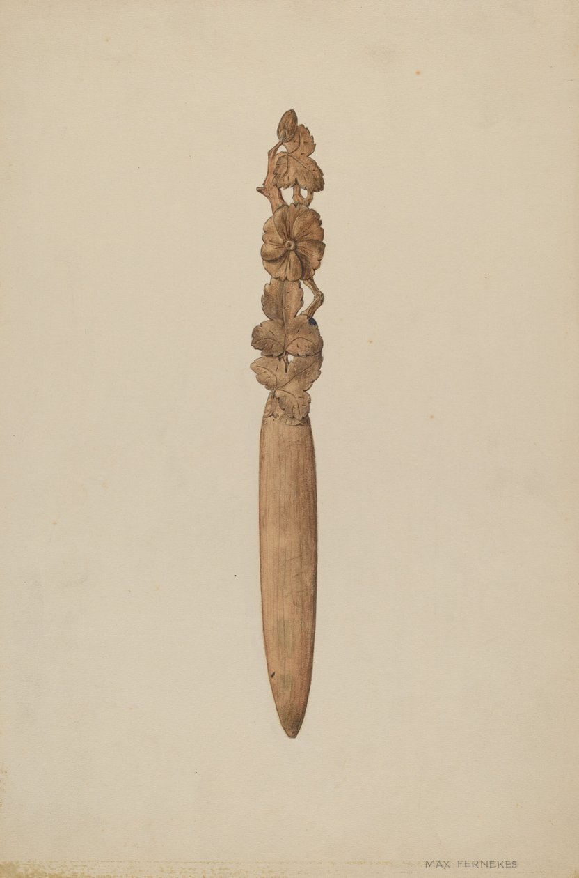 Brieföffner, ca. 1938 von Max Fernekes