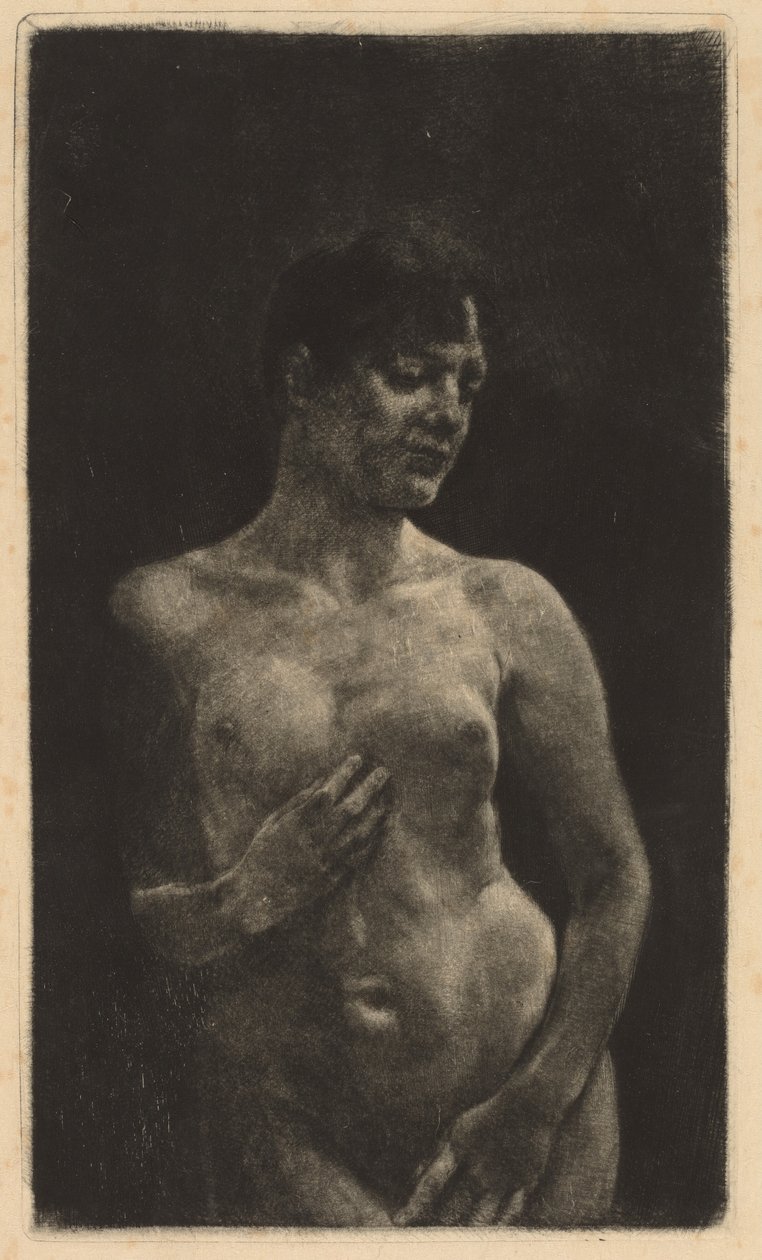 Ein stehender Akt, 1891 von Max Klinger