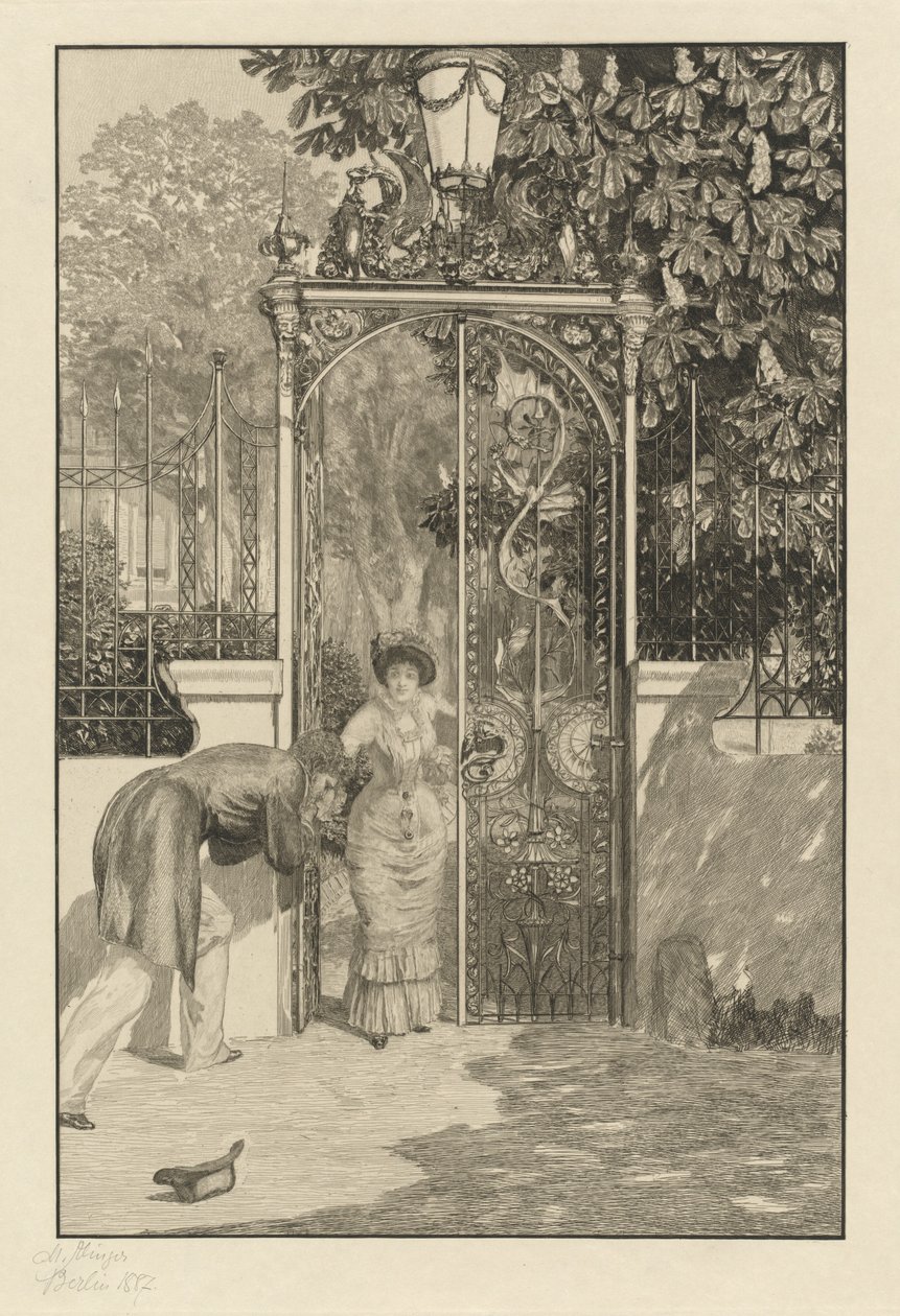 Am Tor, 1887 von Max Klinger