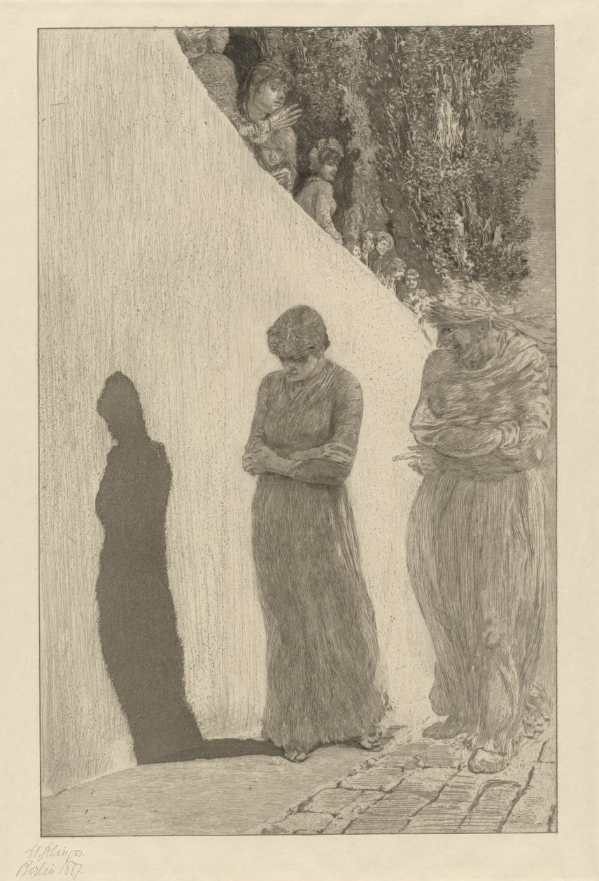 Schande: pl. 9, 1878 von Max Klinger