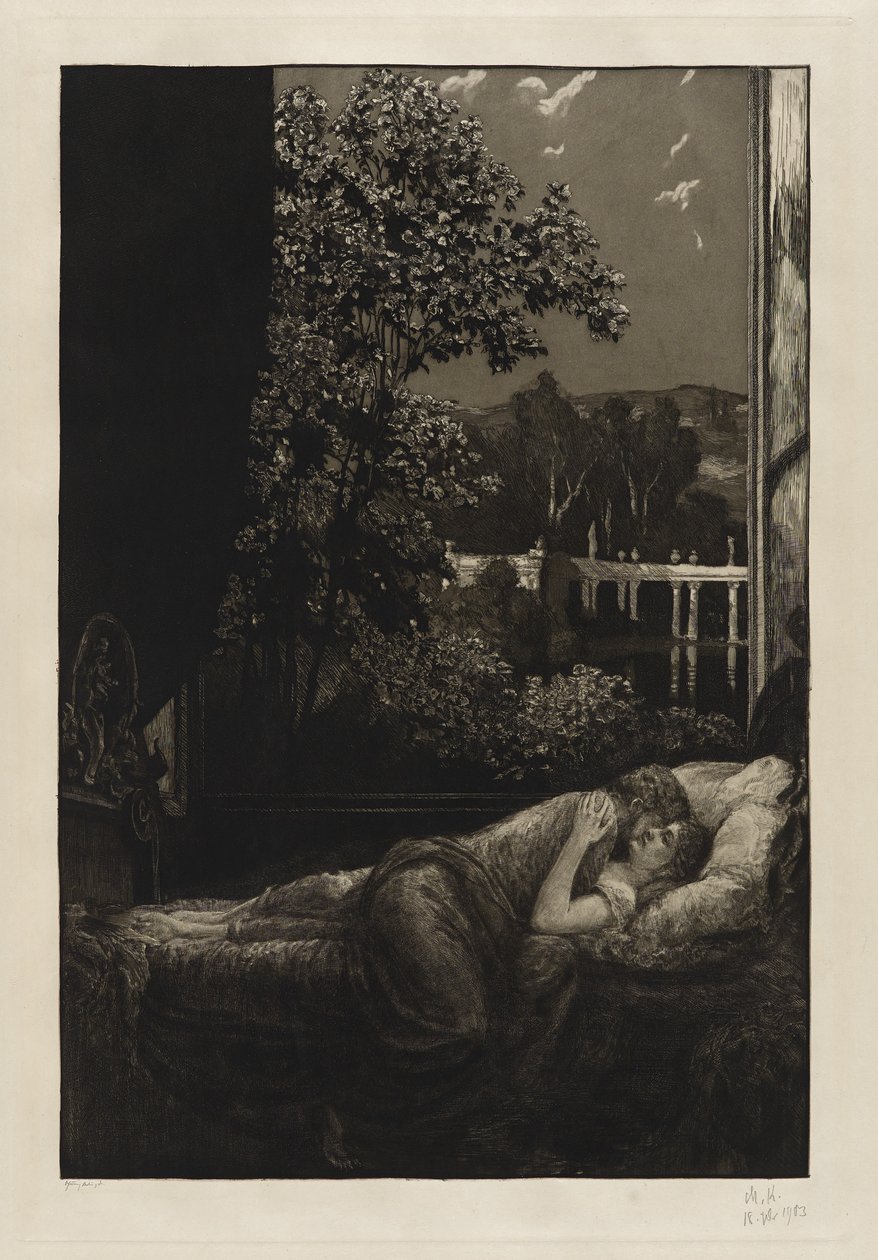 Nacht (Glück) von Max Klinger