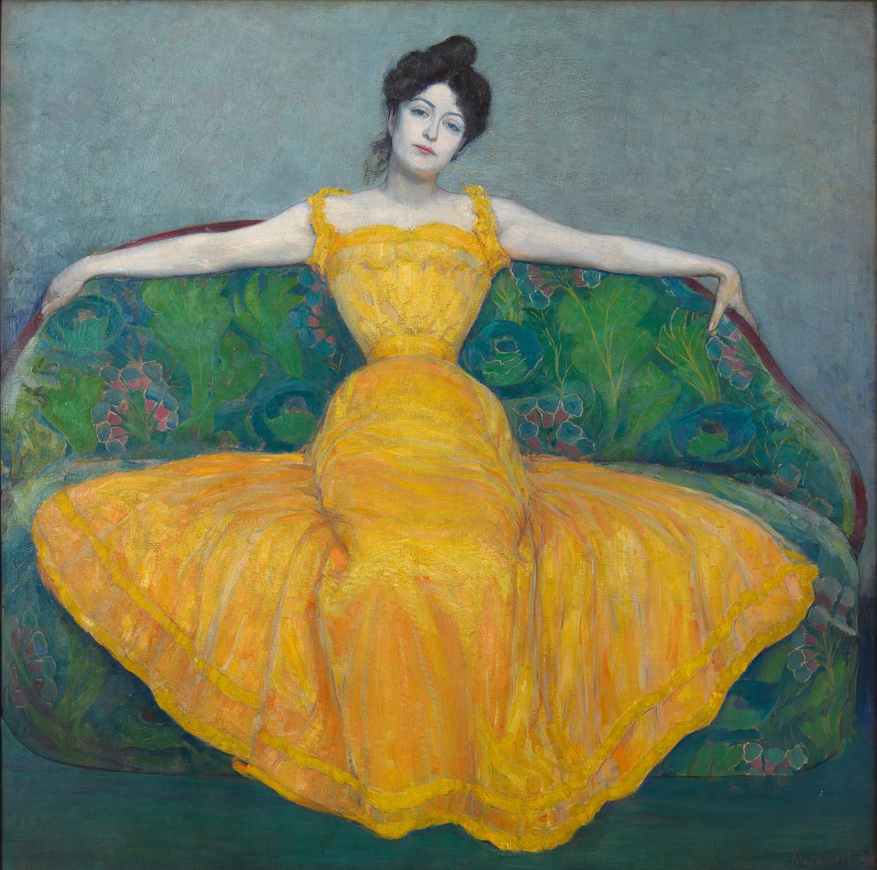 Dame in Gelb, 1899 von Max Kurzweil