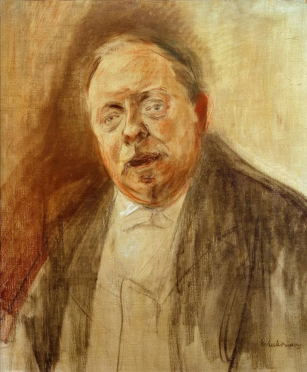 Bildnisstudie Freiherr Alfred von Berger von Max Liebermann