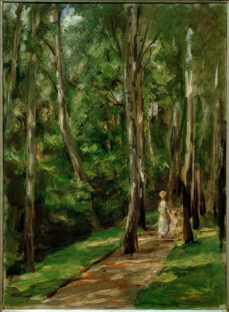 Birkenweg in Wannsee (nach Westen) von Max Liebermann