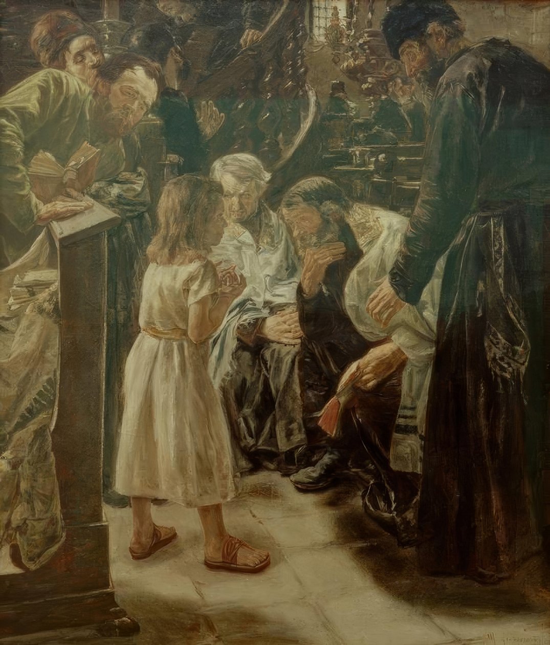 Der zwölfjährige Jesus im Tempel von Max Liebermann
