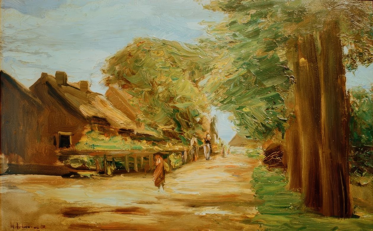 Dorfstraße in Laren von Max Liebermann