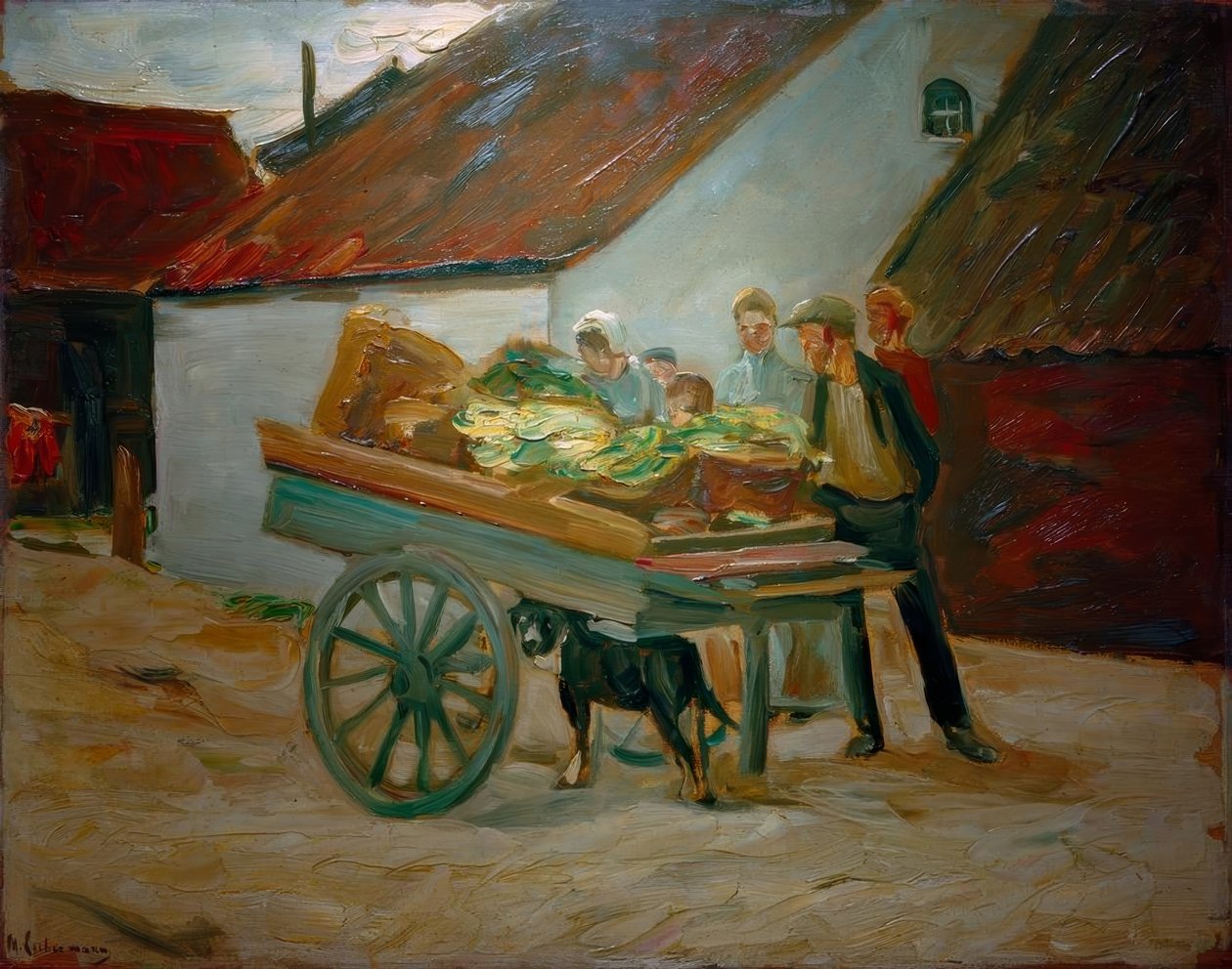 Gemüsekarren – Hundekarren von Max Liebermann