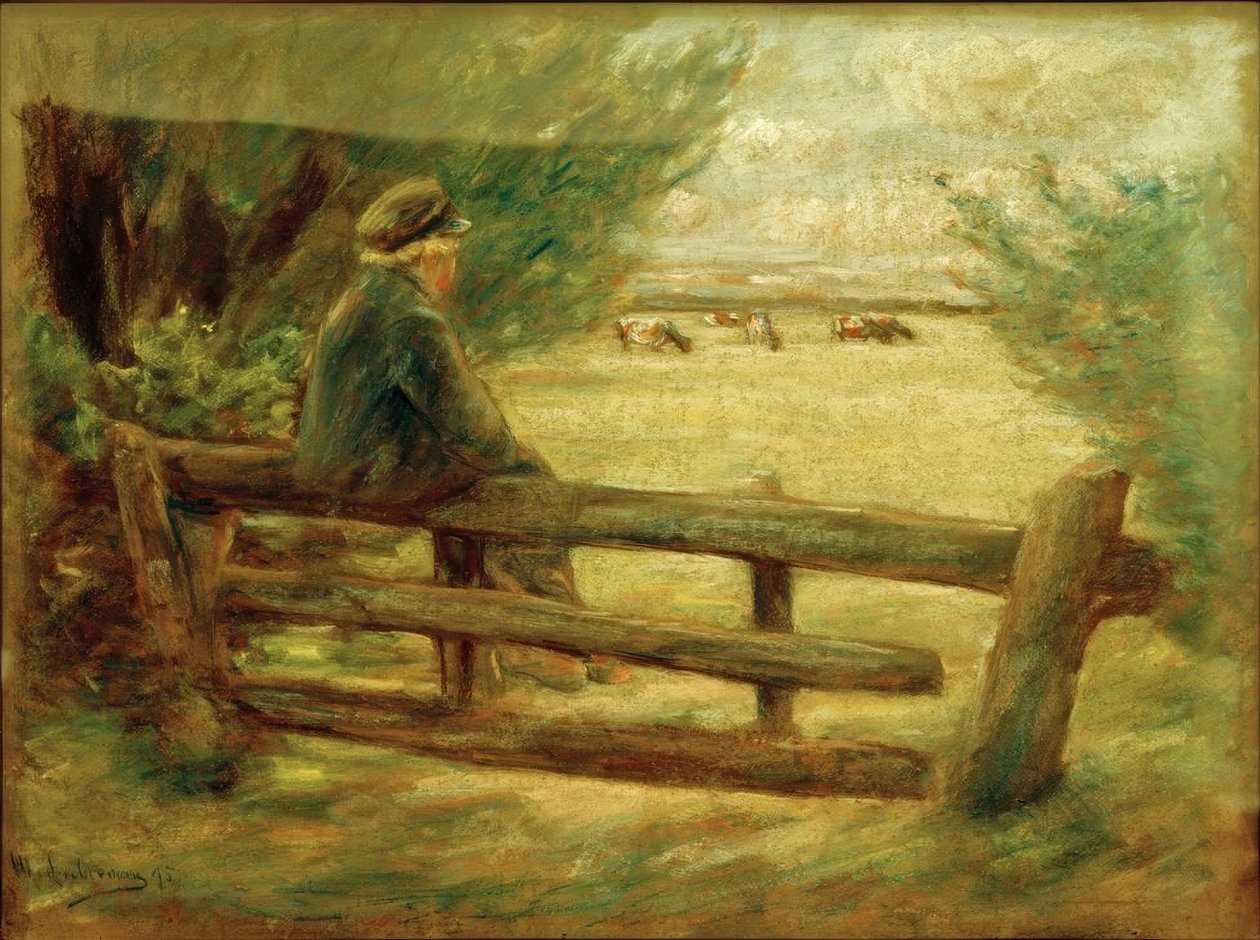Junge mit Kühen von Max Liebermann