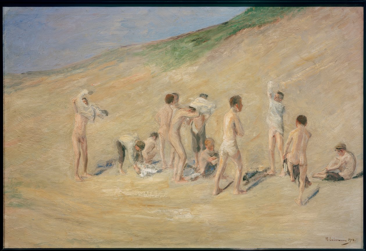 Jungen nach dem Bade von Max Liebermann