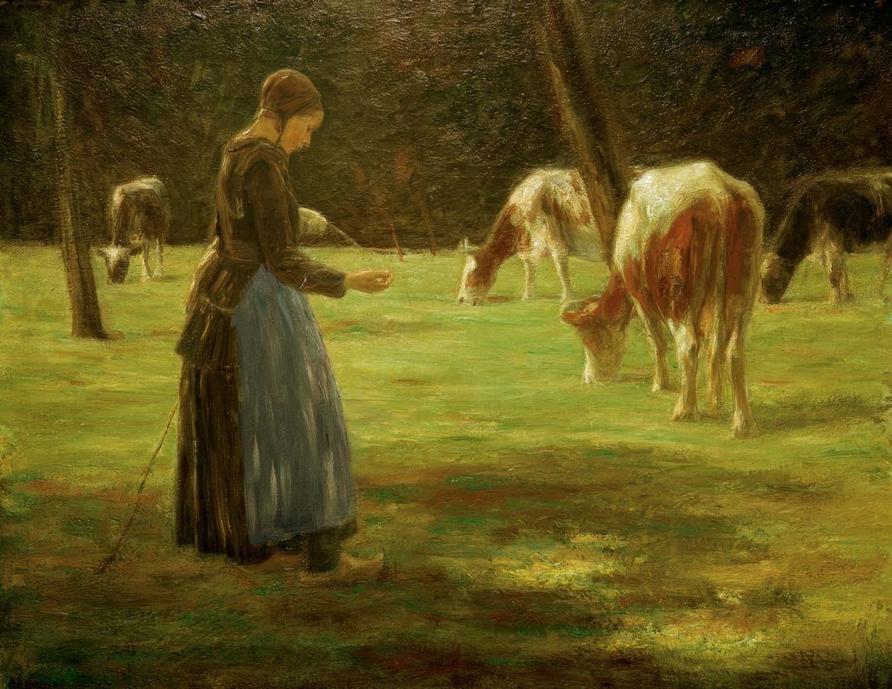 Kuhhirtin von Max Liebermann