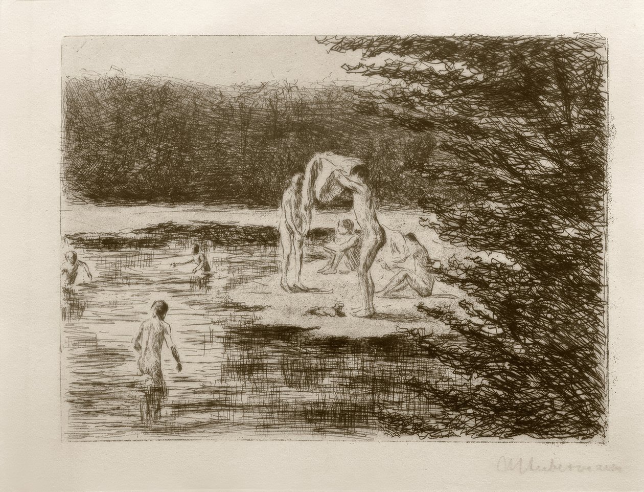 Badende Knaben von Max Liebermann