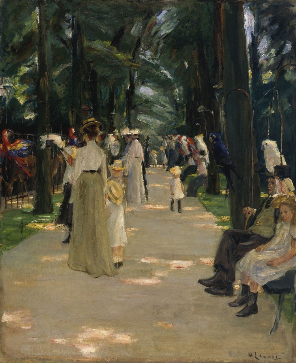 Papageiengasse von Max Liebermann