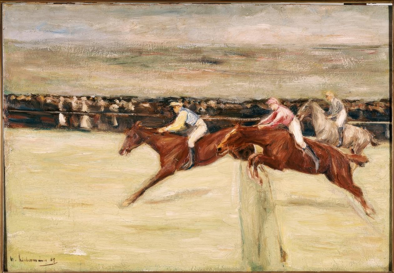 Pferderennen in den Cascinen von Max Liebermann