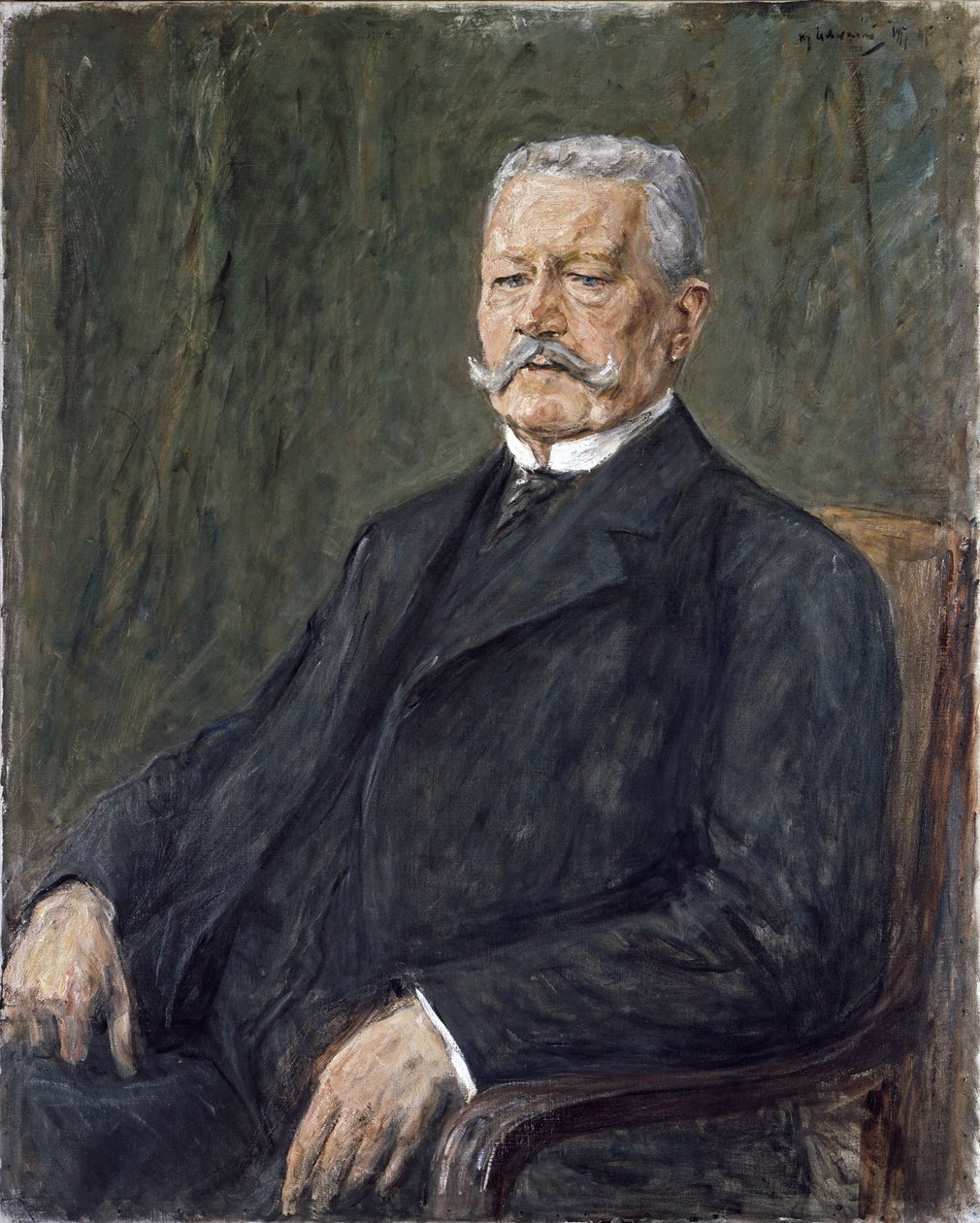Porträt von Paul von Hindenburg von Max Liebermann