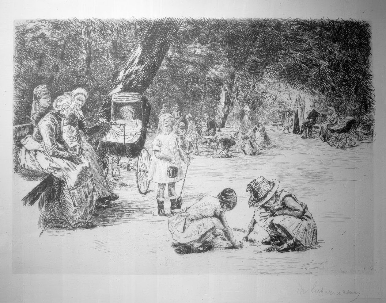 Spielende Kinder von Max Liebermann